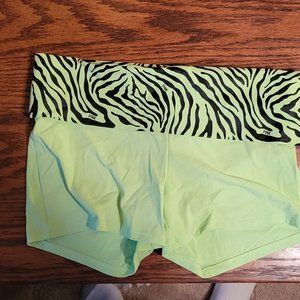 Victoria Secret Pink Yoga Shorts Neon Green Medium